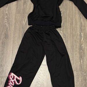 Barbie set Black Sweatshirt and Pants Set